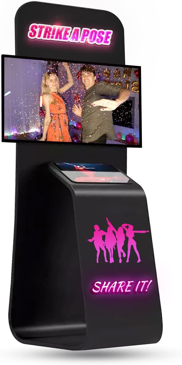 Kiosk Tv Floor Stand with Ipad Holder,Aluminum Trade Show Display Racks Add Interactive Displays to Create A High-End Atmosphere for Your Event/Product Promotions/Conference Booths/Trade Show