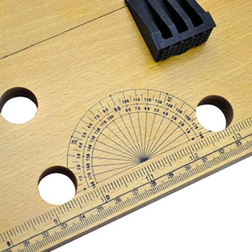 Banco plegable de trabajo de apriete plano de mesa, 75 cm, bricolaje garajes 02_0003654