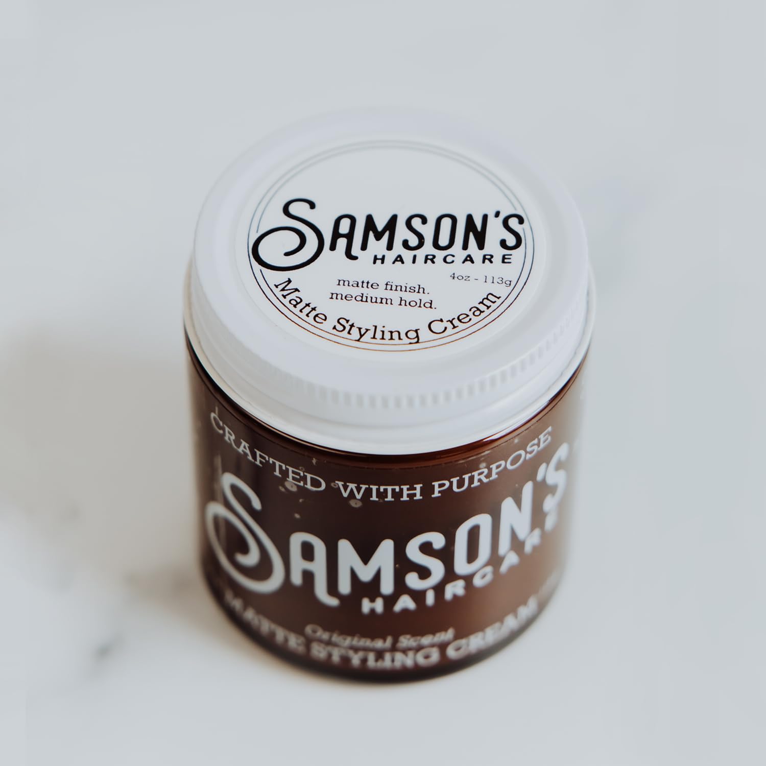 SAMSON'S HAIRCARE Matte Styling Cream for Men & Women, 4 oz