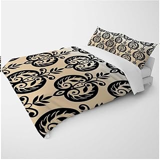 YANFENQI California King Size Duvet Cover Double Cream Coloured Vintage Texture Cabin Bedding for Kids Teens Adults (California King,104