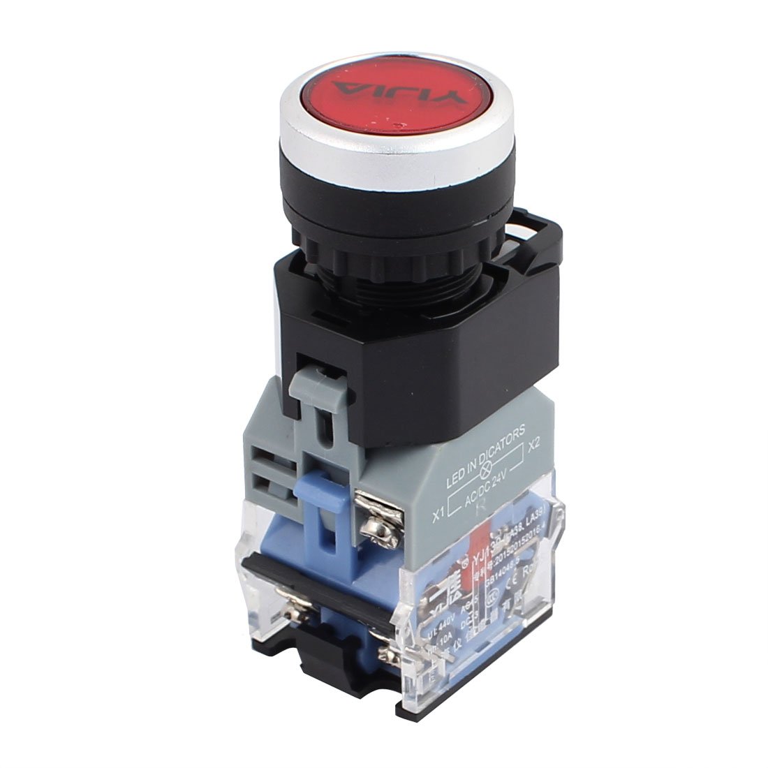 Aexit Ui 440 V Ith 10A Green Mushroom Head Momentary DPST 1NO+1NC Pushbutton Switch (e2645bf64d755bb79340c581baca6bee)