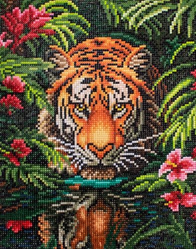 Letistitch LT04 Tigre dans la jungle kit de broderie haut de gamme