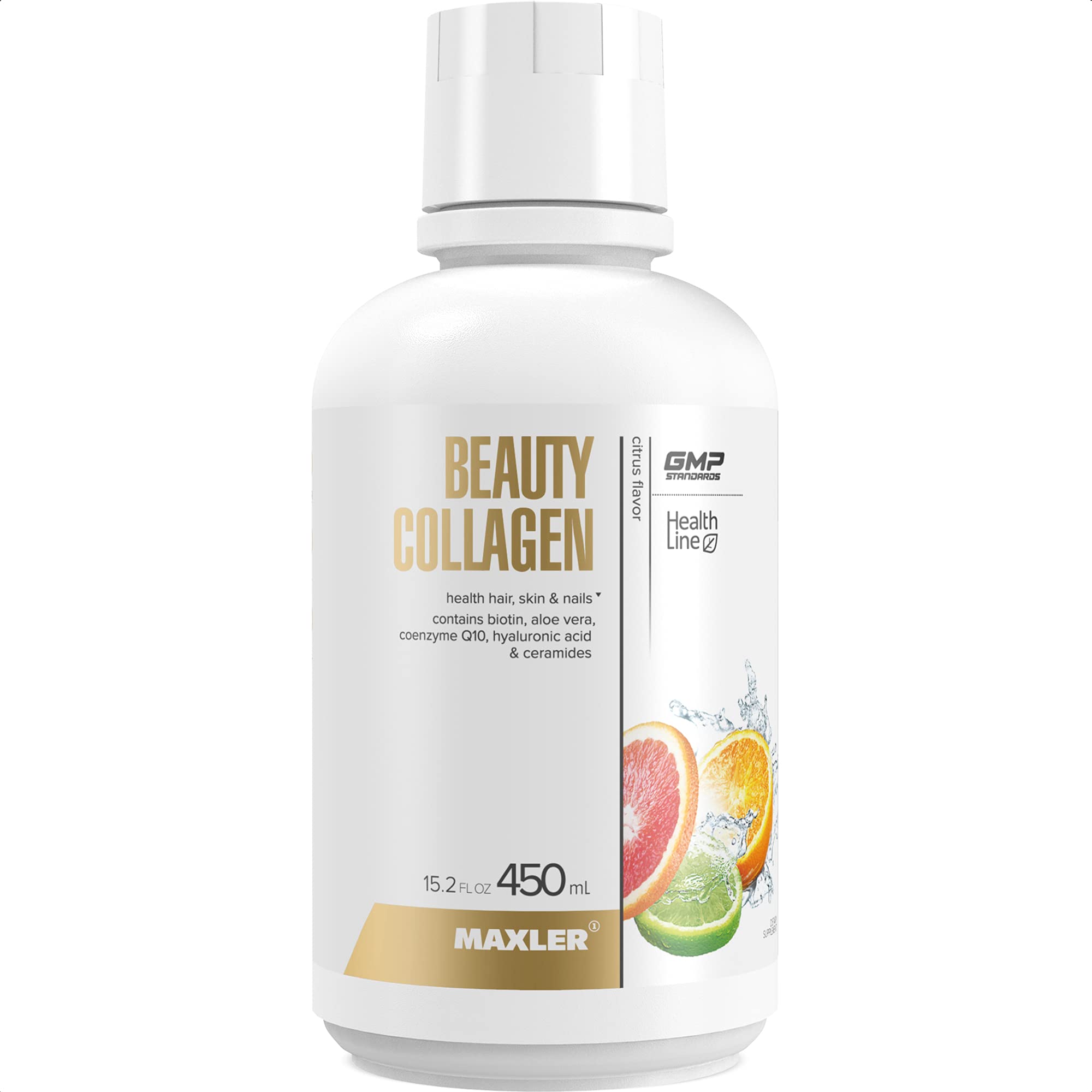 Maxler Beauty Collagen - Hair Nails Skin Revitalization - Liquid Collagen Hydrolysate Biotin Supplements - Liquid Biotin and