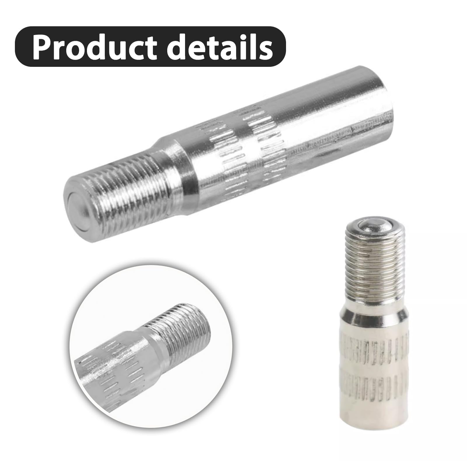 JNNJ Tyre Valve Extension, Brass Tyre Valve Extension, Air Tire Valves Stem With Extender For Car Truck, Straight Lever Stem Tyre Valve Extension