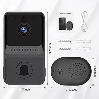 ビデオドアベル インターホン ワイヤレス 工事不要 1080P WiFi Amazon.co.jp: AZIEBAYワイヤレスインターホン、スマートビデオ