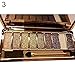 Produktbild Konbuos 9 Farben Glitter Lidschatten-Palette Make-up Hochpigmentierte langlebige wasserfeste Kosmetik mit Pinsel