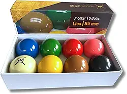 Jogo 8 Bolas Sinuca Snooker Regra Brasil 54 mm Rei dos Tacos