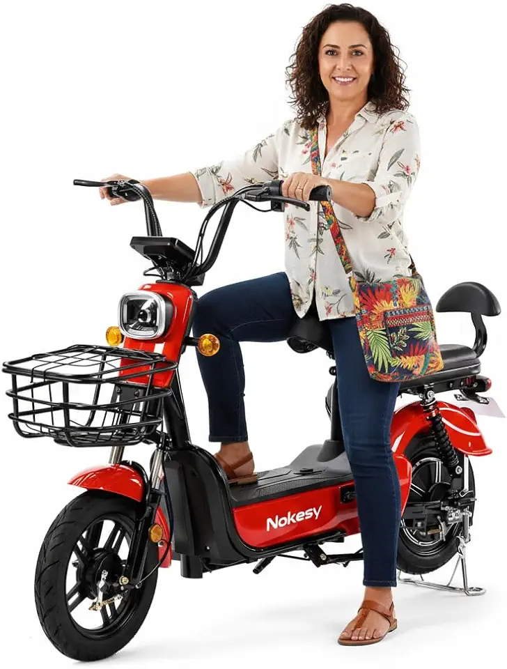 Bicicleta Elétrica Scooter Autopropelida com Alarme 500W 48V