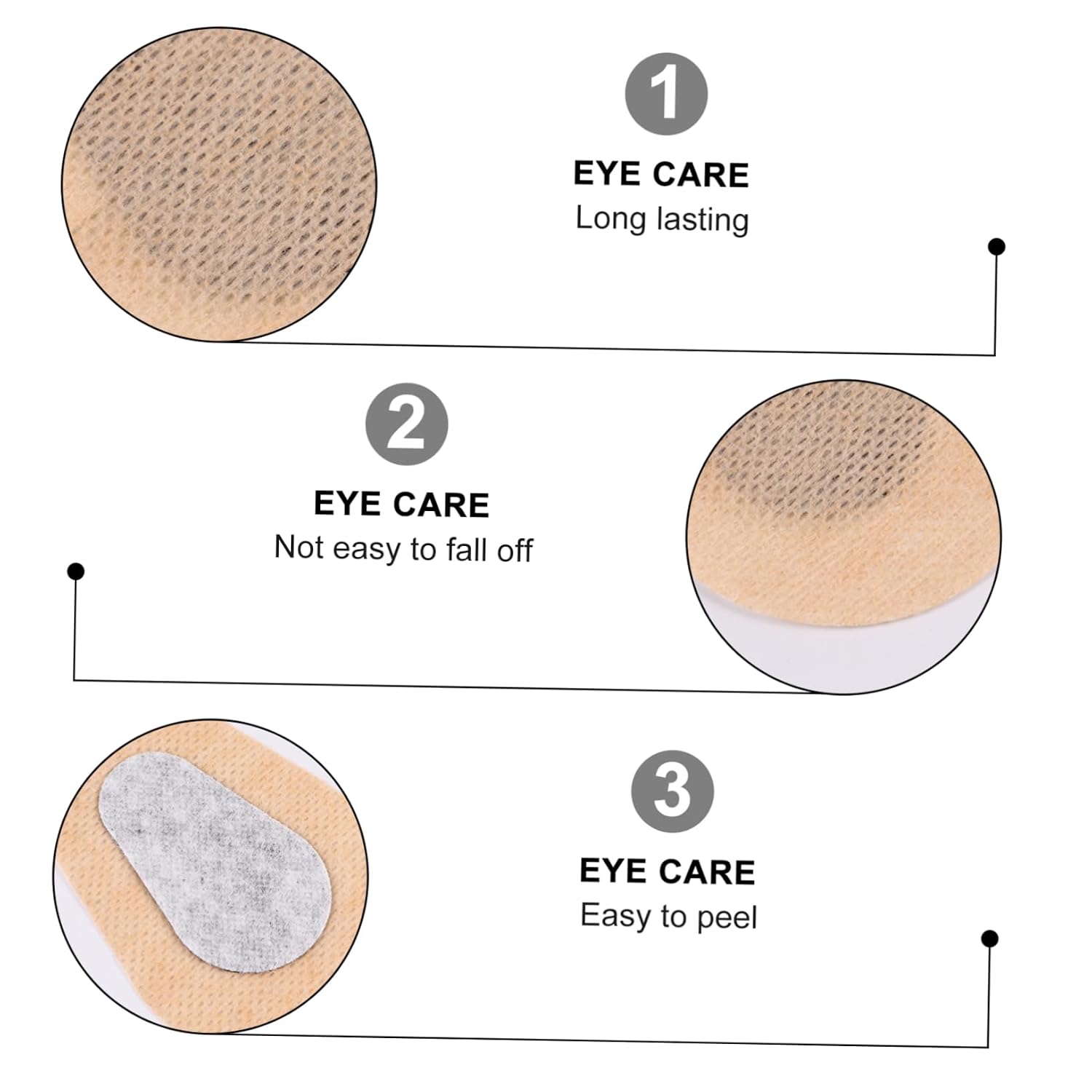6 Pairs Contoured Eye Patches for Glasses Cold Grade Breathable Eye Patches Style