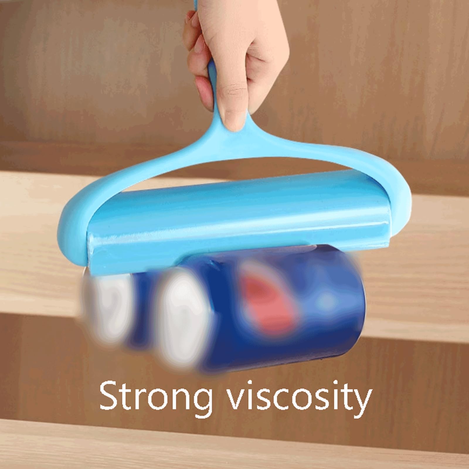 Fuerte adherencia Rodillo de Pelusa de plástico con Funda, eliminador de Pelusa de Rodillo Lavable con recambios, Rodillos de Pelusa Reutilizables Que se ensanchan 19cm/7,4 Pulgadas portátil