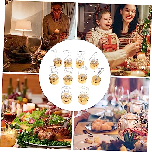 Ciieeo 10 Peças Luz De Vela Digital Luz LED Luz De Vela Rosa Flutuante Vela Cintilante Sem Chama Vel