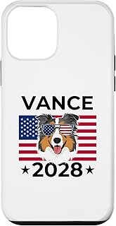 US Election Vote Vance 2028 Australian Shepherd Dog USA Flag Case for iPhone 12 mini