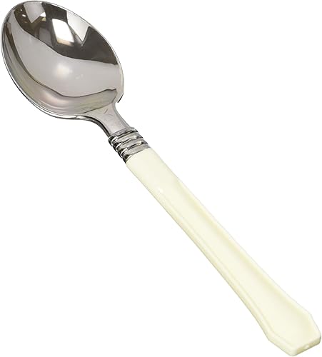 Amscan Vanilla Créme Classic Choice - Cucharas de cubertería (20 unidades), multicolor