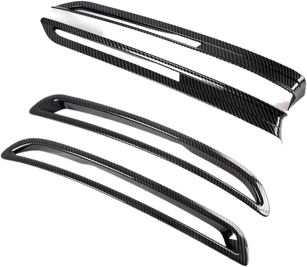 Compatible For Mazda CX30 CX-30 DM 2020-2022 ABS Carbon Fiber Front&Rear Fog Light Cover Trim Sticker Rear Bumper Decoration Lamp Exterior