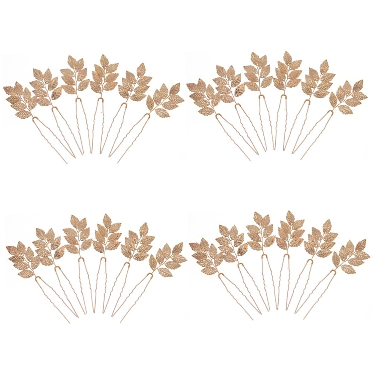 FRCOLOR Stück Blattstecklinge Hochzeit Haarschmuck Für Bräute Blatt Haarnadel Goldene Haarnadel Hochzeitskopfschmuck Für Die Braut Hochzeit Stirnbänder Für Frauen Haarschmuck Für
