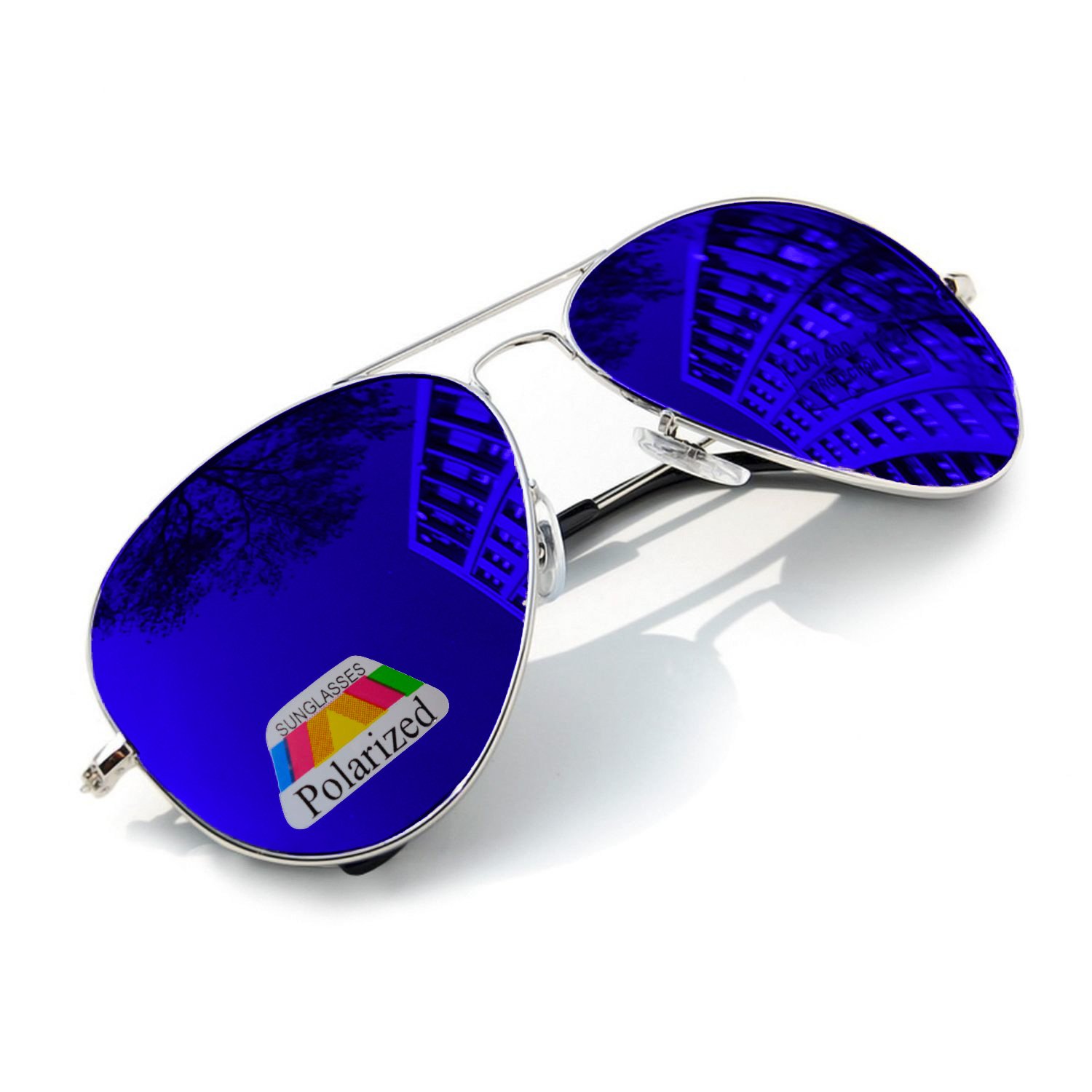 Mfaz Morefaz Ltd Boys Blue Mirrored Children Polarized Sunglasses Mirrored Kids Girls Glasses Uv400 (Blue Mirrored)