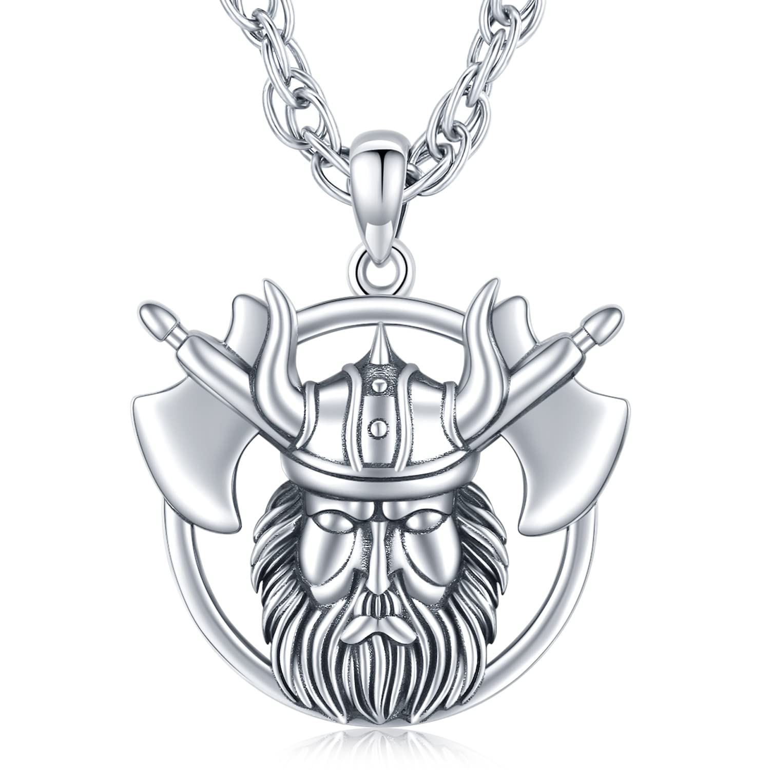 St Michael/St Christopher/Odin Necklace for Men Women Sterling Silver Catholic Archangel Michael Pendant Necklace Protection Necklace Religious Jewelry Gifts