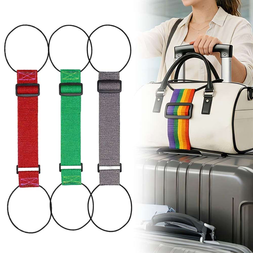 Multi Use Strong Adjustable Luggage Connector Straps for Suitcases, 2026 New Flexible Elastic Fastening Belt for Luggage Strap, Add a Bag Luggage