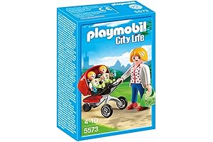 Playmobil City Life: Mom with Twins and Stroller