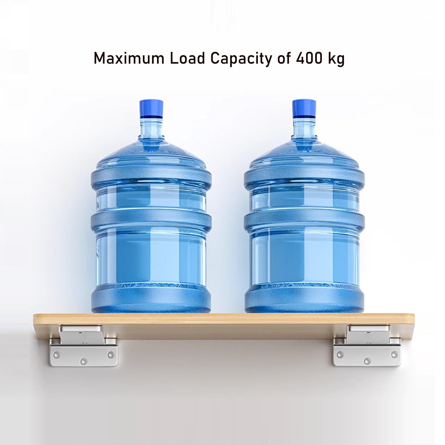 2 Pzs Soportes para Estantes Flotantes,Escuadras para Estanterias Pared Ocultos en Forma de L,para Hogar Oficina,Acero Inoxidable,Ahorra Espacio,Carga 400Kg (150mm)