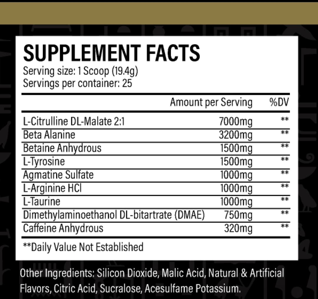 Desired Pre Workout - Energy, Endurance, Focus, Pump and Strength - Beta Alanine, Caffeine, Citrulline Malate, DMAE 750 mg, L-Tyrosine (25 Servings) — Amazon image 2