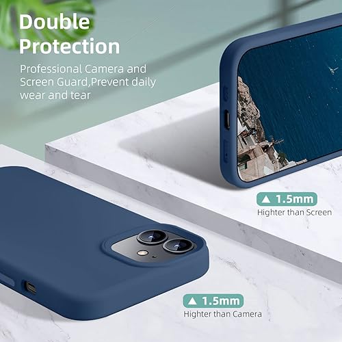 Miniatura 2 de Ownest Funda compatible con iPhone 12 y iPhone 12 Pro de 6.1 pulgadas con silicona a prueba de golpes, funda delgada para iPhone 1212 Pro con forro