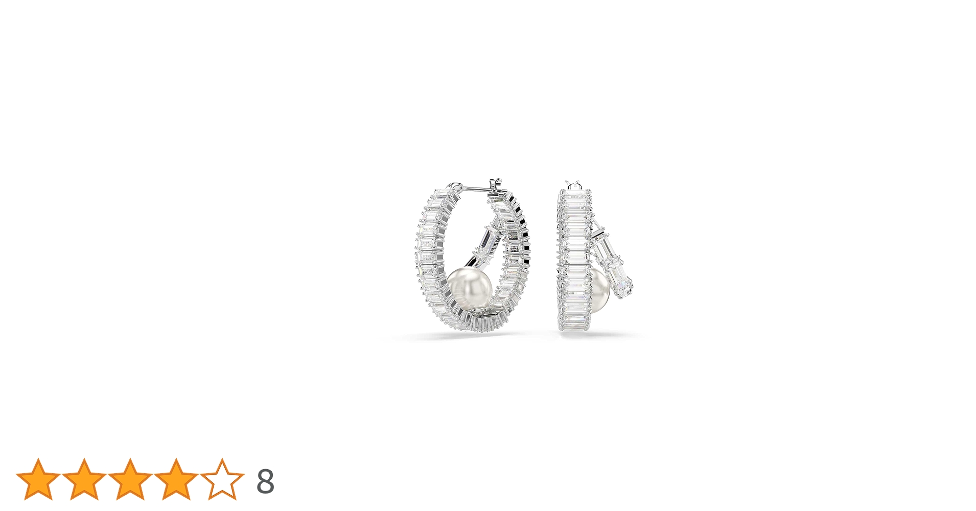 Ariana Grande フープピアス クリスタル パール Ariana Grande フープ