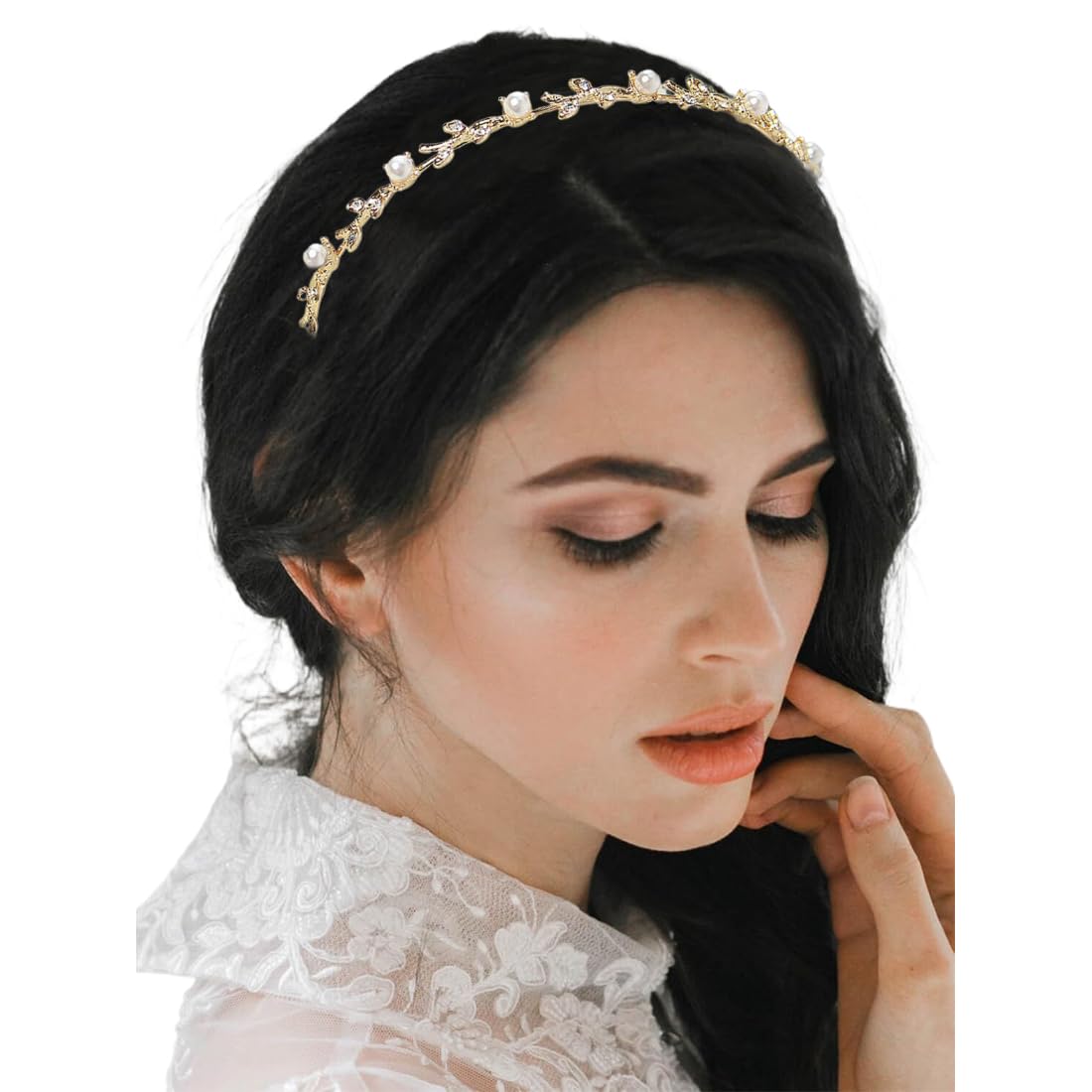 Cerchietto Sposa Con Strass E Cristalli - Coroncina Elegante Per Matrimonio E Occasioni Speciali - Foto 9