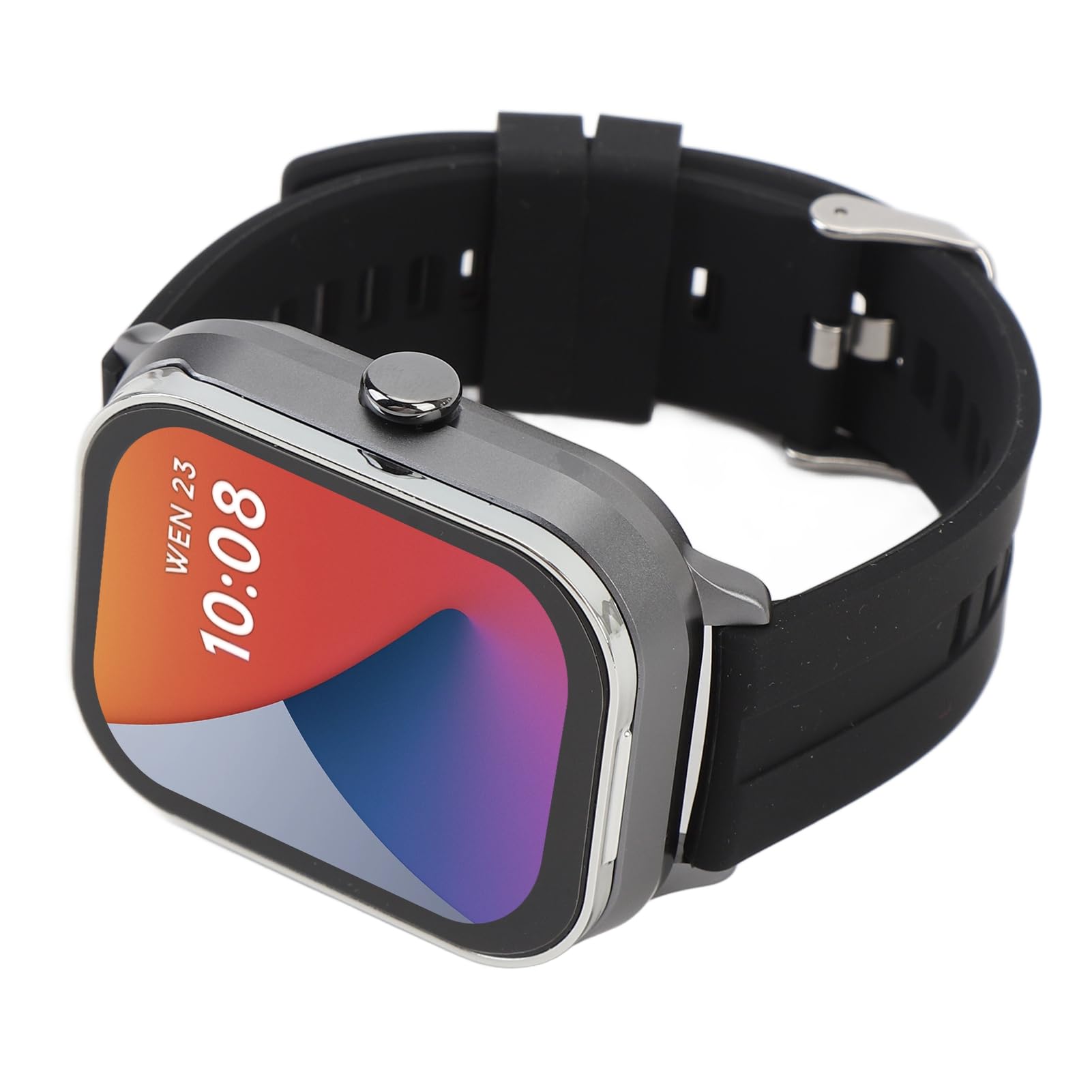 Inteligentny Zegarek 2 w 1 ze Słuchawkami Stylowe Połączenie Bluetooth Odtwarzanie Muzyki dla Miłośników Sportu 2,01-calowy Ekran Dotykowy TFT (Srebrny żel)