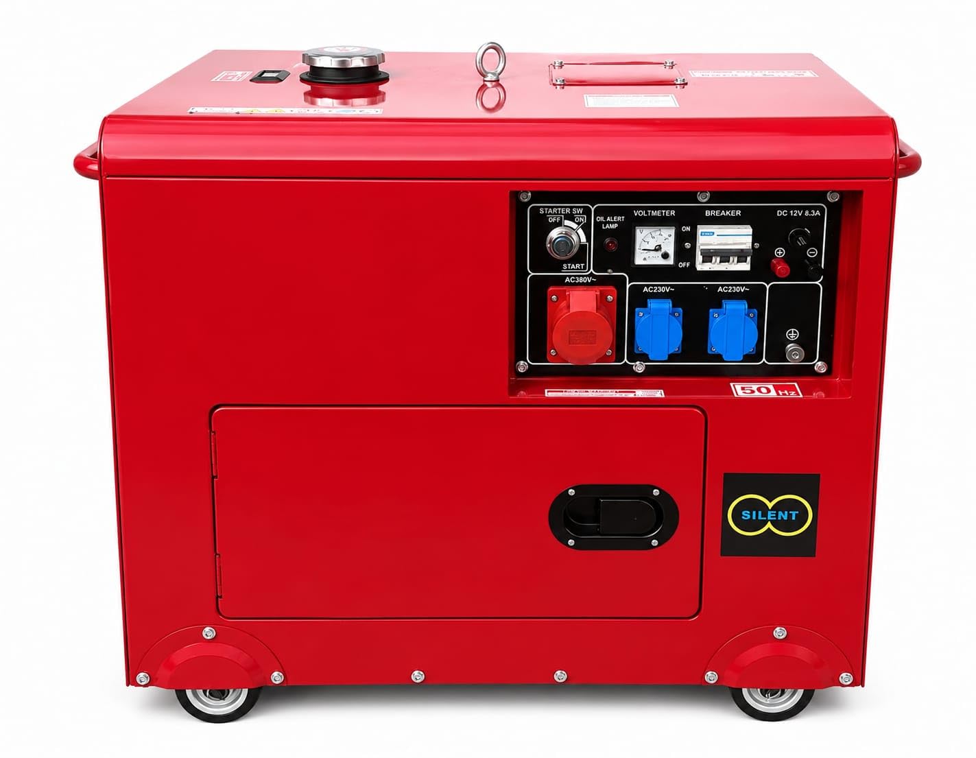UNITED TRADE Generador de explosión/Grupo electrógeno/generador de corriente diesel silencioso de 6 kW