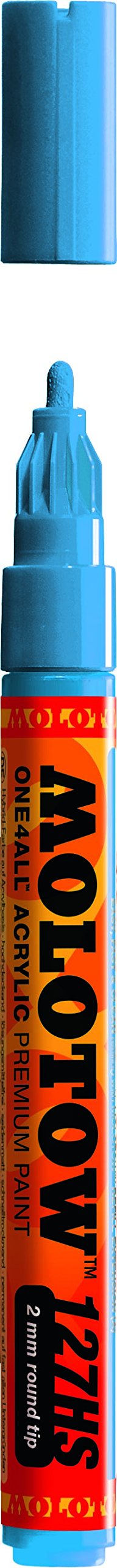 Molotow ONE4ALL Acrylic Paint Marker, 2mm, Shock Blue, 1 Each (127.236)