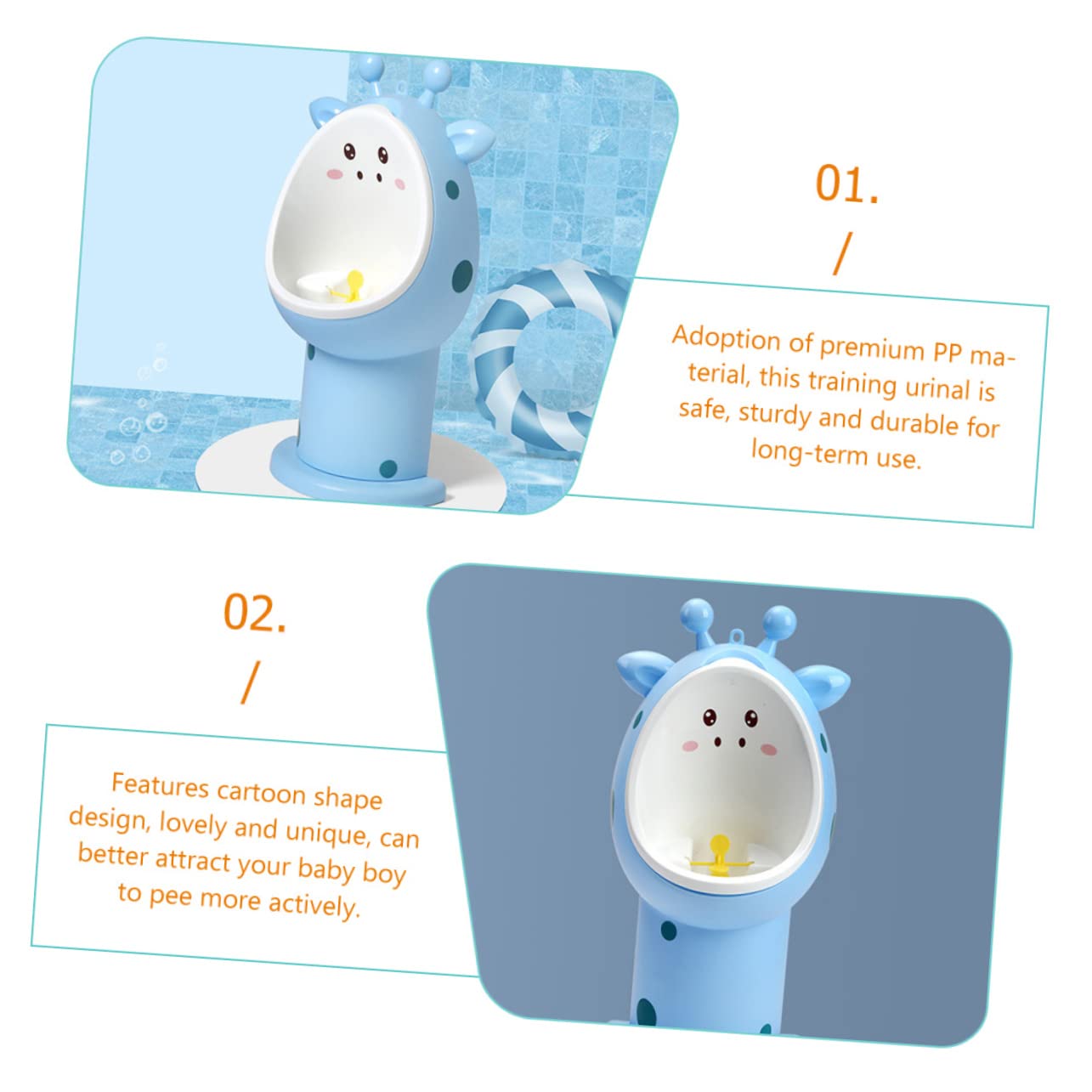 BESTonZON Urinal Für Jungen Kleinkind Trainings Urinal Töpfchen Trainings Urinal Kleinkind Töpfchen Für Jungen Cartoon Urinal Töpfchen Training Für Jungen Kleinkind Urinal Für