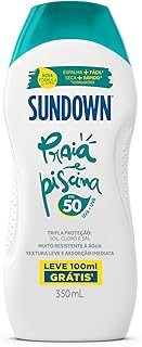 Sundown Protetor Solar Corporal Loção FPS 50, Pague 250ml e Leve 350ml