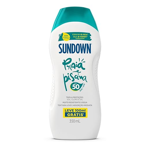 Sundown Protetor Solar Corporal Loção FPS 50, Pague 250ml e Leve 350ml