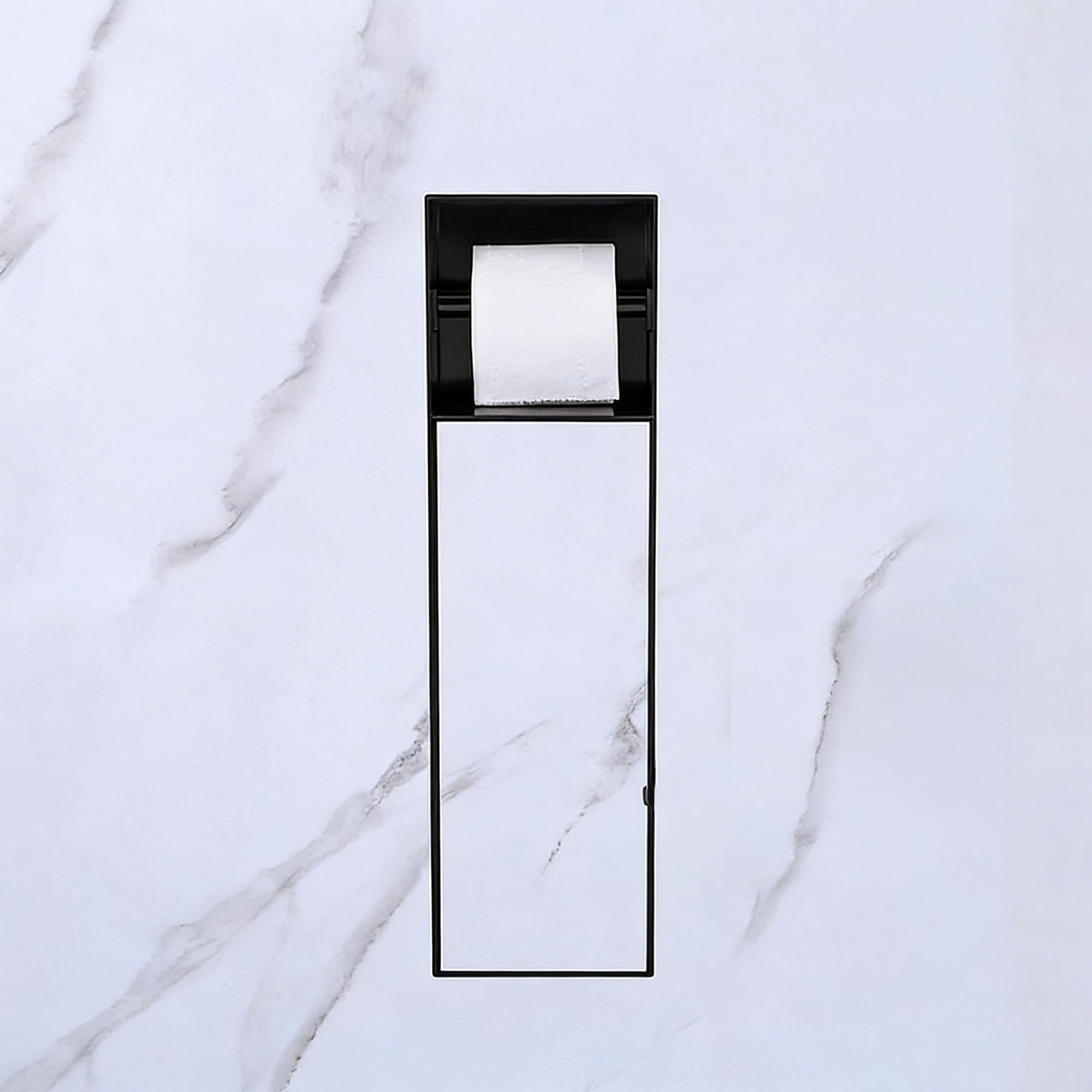 Stainless Steel Niche for Shower,Recessed Toilet Paper Holder,Stainless Steel Niche for Shower,Toilets Paper Niche,for Restaurants, Bathrooms and Hotels,Black