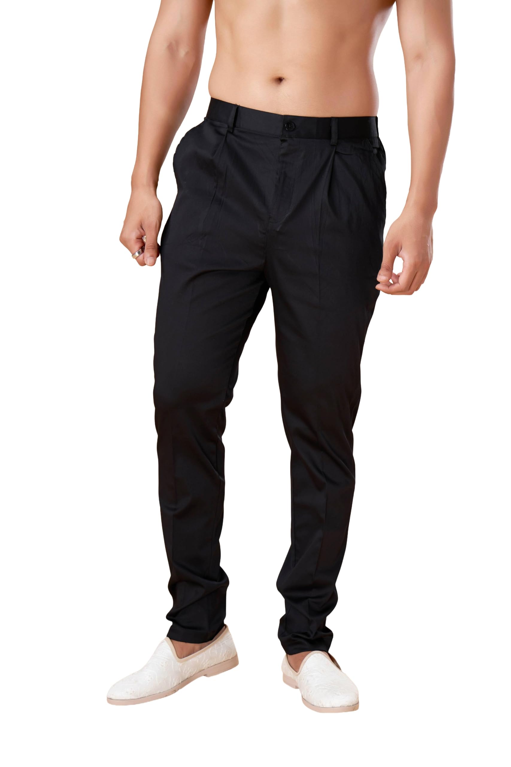 Men Ethnic Wear Pant | Cotton Lycra Plain Bottom for Kurta & Festive Pyjama-image-41