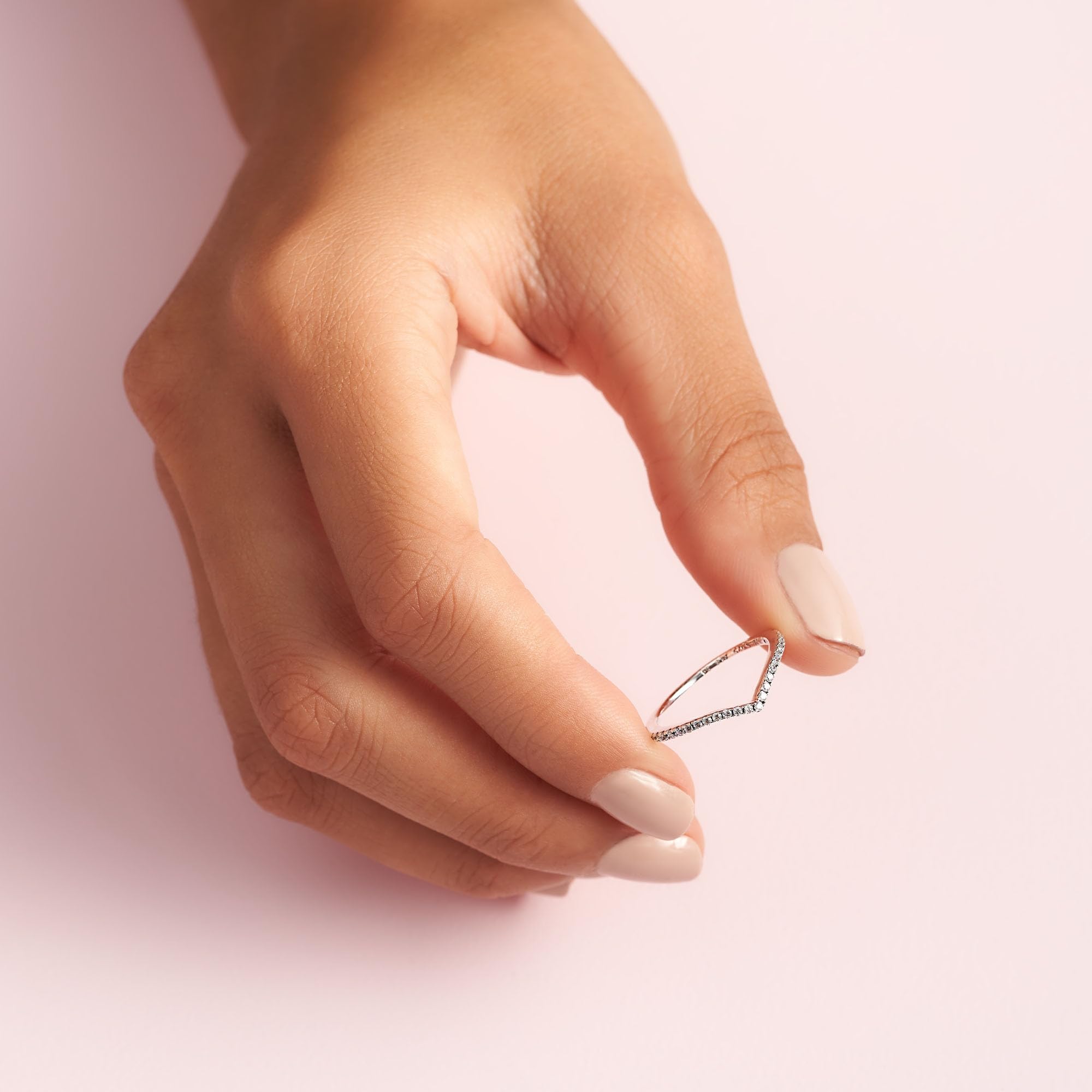 Pandora Timeless - Anillo de plata de ley con circonita cúbica brillante para mujer