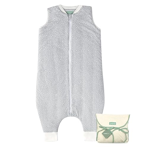 molisco - Saco de dormir de invierno con pies para bebé de 25 TOG para 3 años cálido saco de dormir para bebé Estampado gris unisex Manta 100