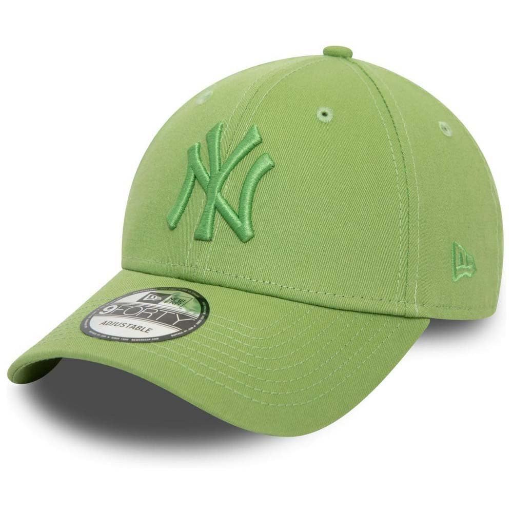 New Era 9Forty Yankees MLB Essential CapEra Women/Men - Curved Brim Cap Baseball Metal Buckle, with Peak Winter Autumn Spring Summer All-Season - One Size Green
