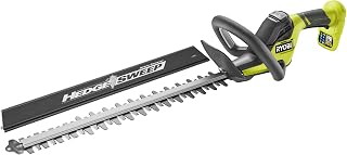 RYOBI 18 V ONE+ Akku-Heckenschere RY18HT45A-0 (45 cm Messer & 22 mm Schnittstärke, diamantgeschliffene Klingen für saubere und präzise Schnitte, HedgeSweep-Schnittgutkehrer, ohne Akku und Ladegerät)
