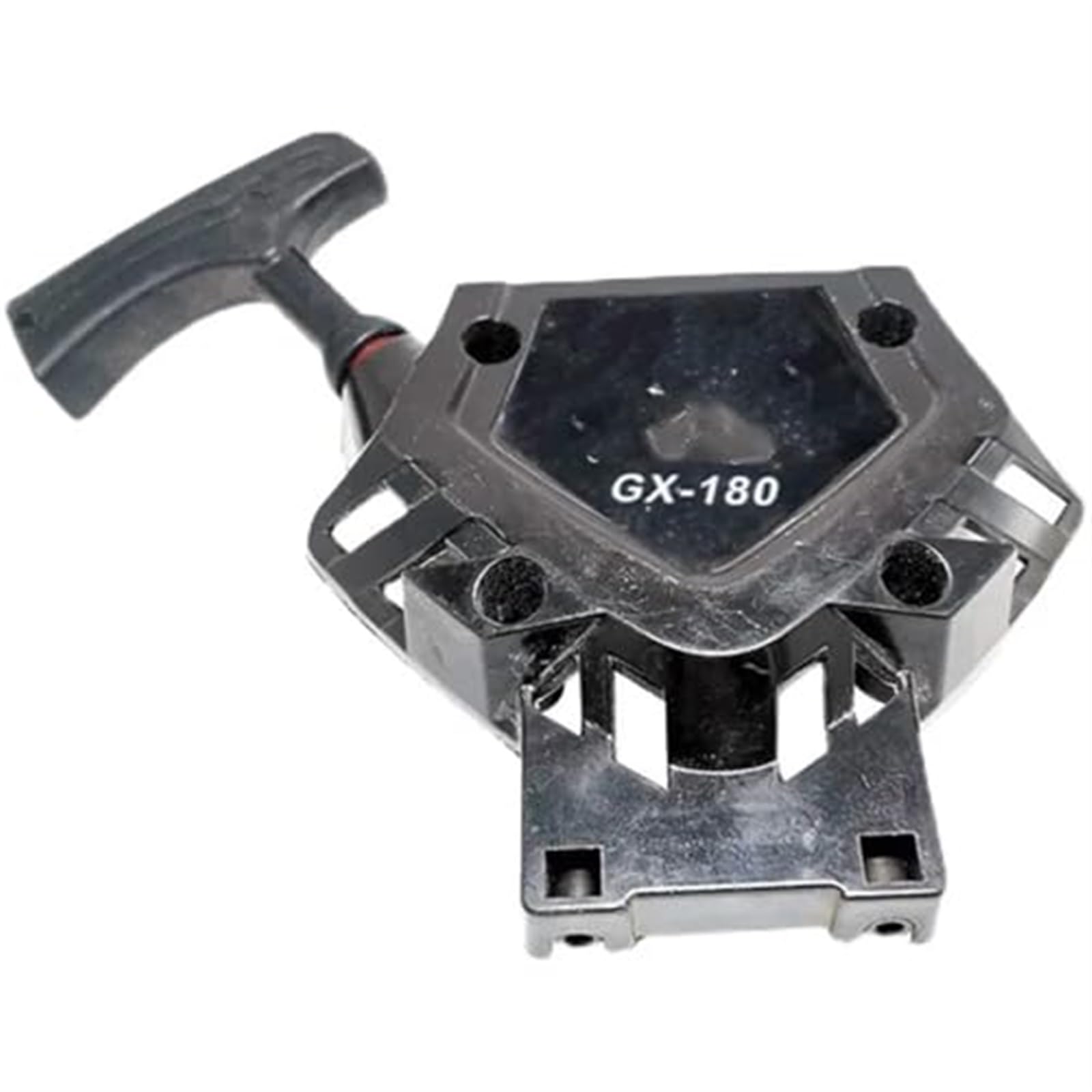 Arrancador de retroceso 145 for GX-180, arrancador de alambre de acero GX180, piezas de cortacésped de gasolina de arranque fácil Arranque de retroceso del motor(BLACK Steel wire starter)