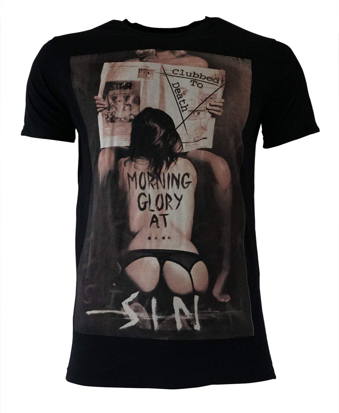 Religion Morning Glory Black - Camiseta para hombre Negro M