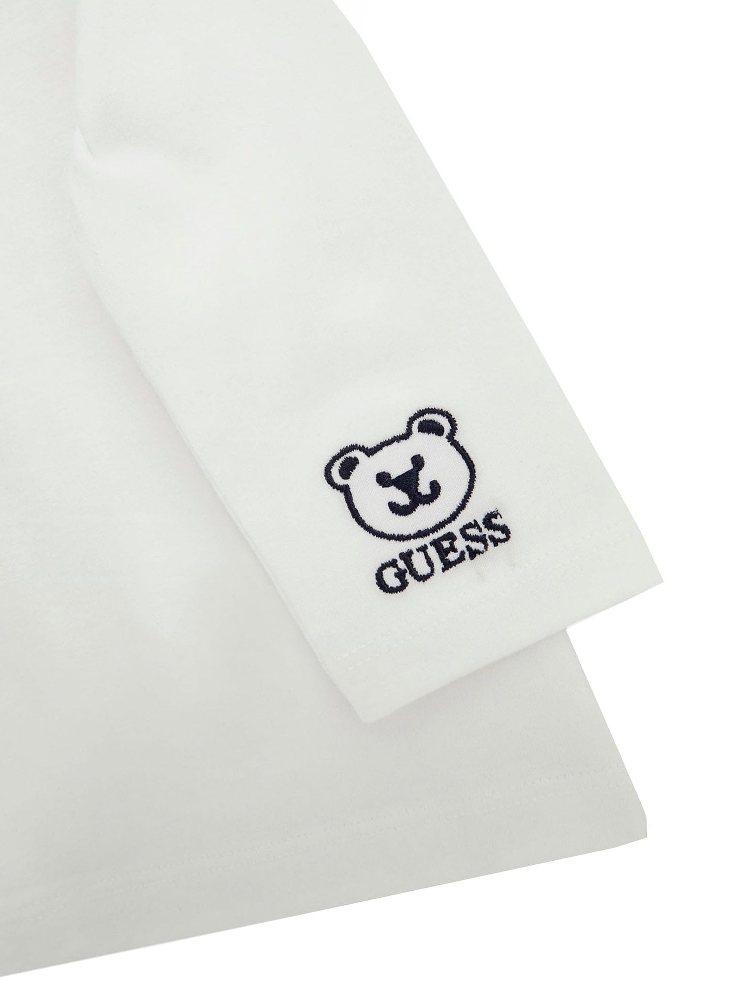 GUESS Completo due pezzi neonato salopette in denim e body bianco - 3