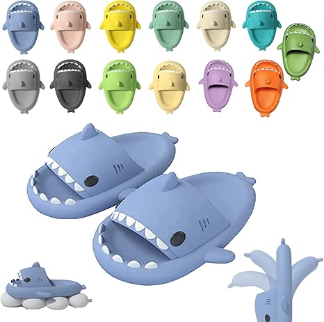 Amazon.com: MARCHONE 2022 Upgrade Cloud Shark Slides, Shark Slippers, Shark Slides Adult, Cloudy 