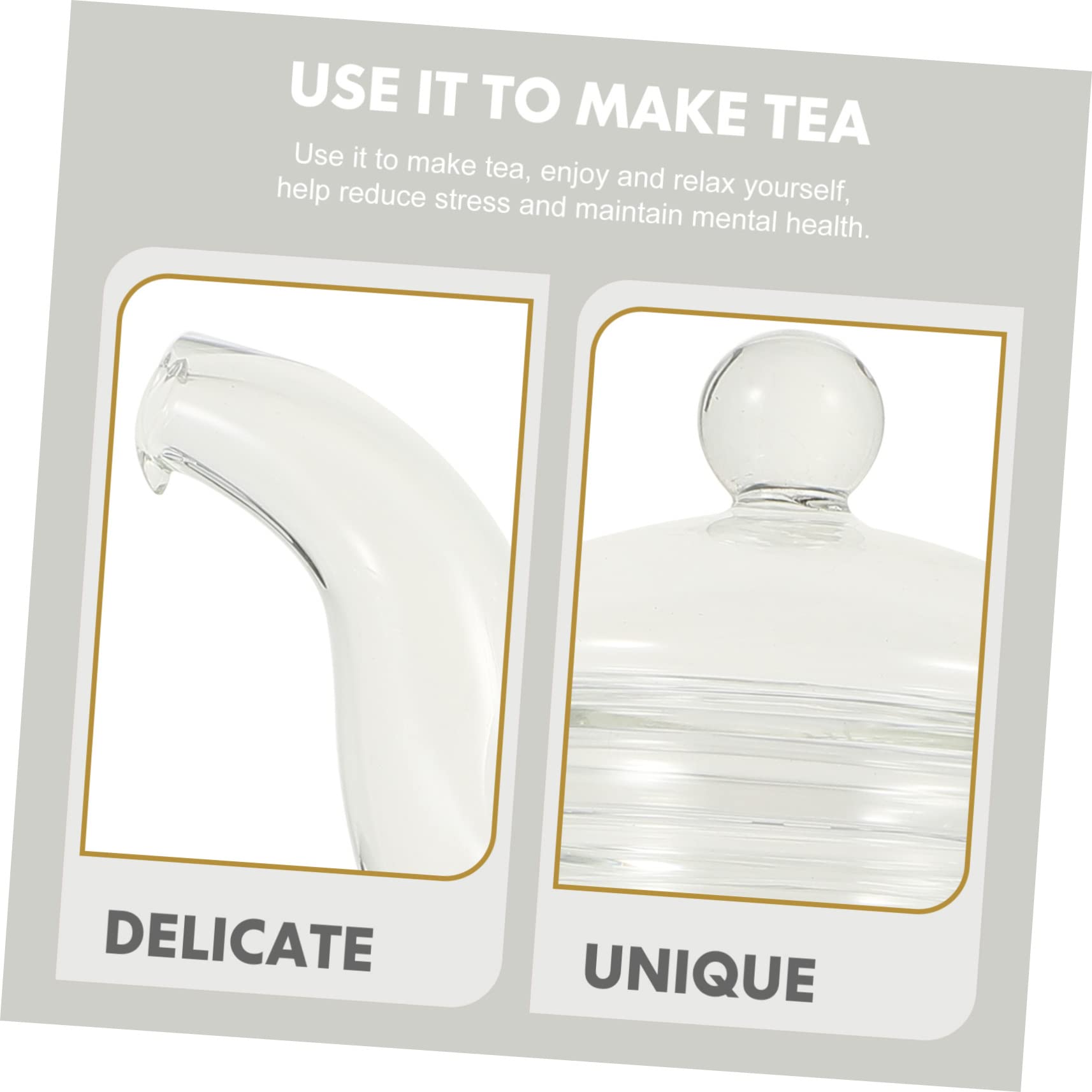 VICASKY Kung Fu Teekanne Satz Aus Hitzebeständigem Glas Mit Kerzenhalter Teekanne Inklusive Filter Und 4 Teetassen Für Aromatisches Teekochen Und Teegenuss