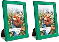 Vista 51 de Renditions Gallery - Set de 2 marcos de fotos de 4 x 6 pulgadas, estilo moderno de alta gama, hechos de madera maciza y vidrio de alta definición