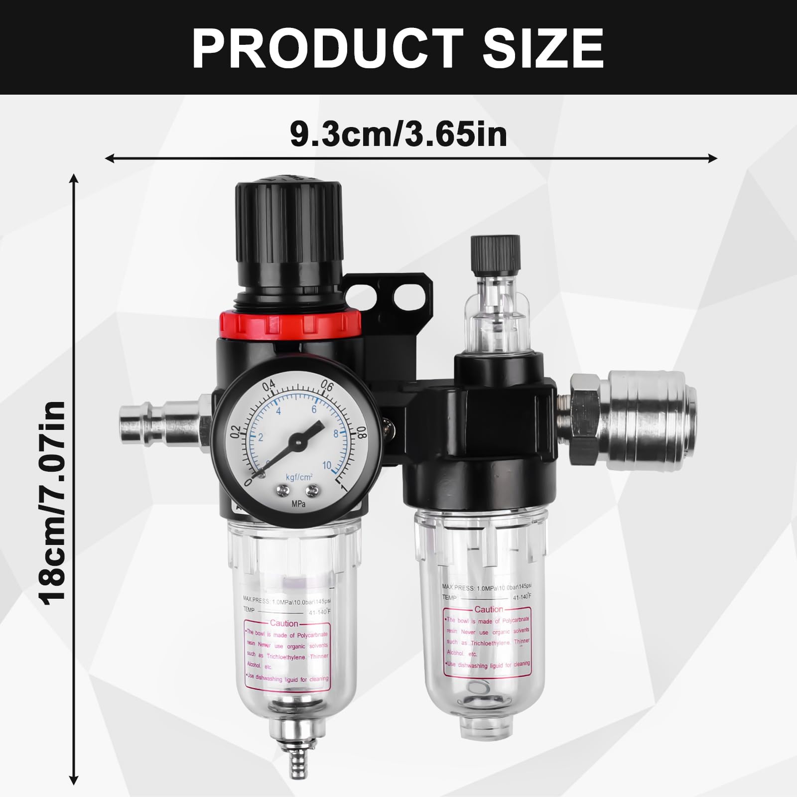 Regolatore Di Pressione Aiperq, Regolatore Di Pressione In Ottone Riduttore Di Pressione Dellacqua In Ottone Regolabile Dn25 Con Manometro 87520787