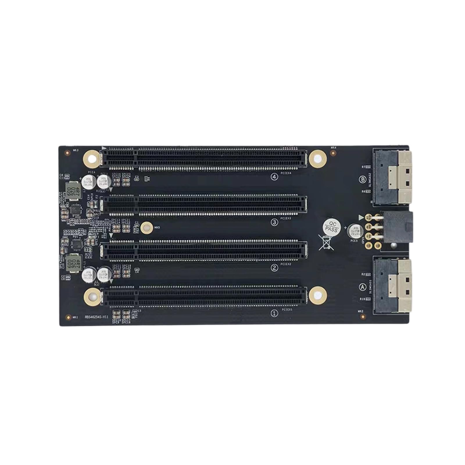 MURYE Flexible PCIe4.0 Erweiterungseinheit PCIe4.0 X4X4X4X4 Steckplätze Erweiterung und schnelle, verlustarme Konstruktion
