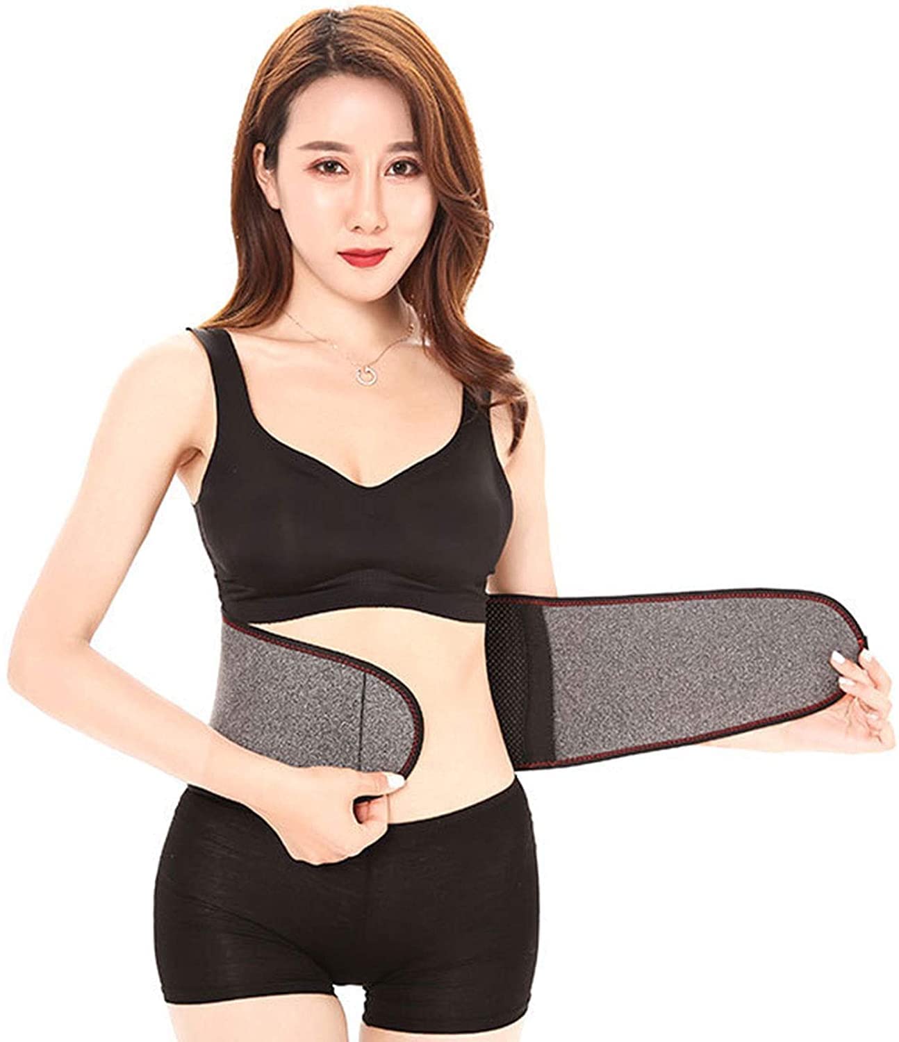 Cintura di Supporto Lombare autoriscaldante, Supporto Lombare, per Uomo e Donna, per Ufficio, autoprotezione della Vita, Cintura Sportiva con Magnete Grigio, Bretelle per la Schiena