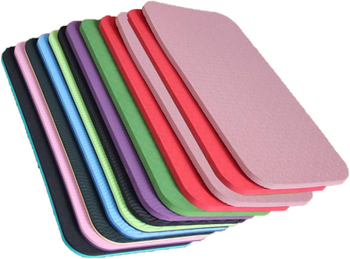 Toyvian 12pcs Yoga Knee Pads Tpe Thickened Sitting Cushion for Gym Floor Workouts Portable Kneeling Mat for Exercise and Outdoor Sports Random Colors Random Color